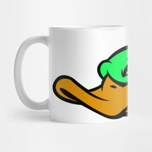 Green Duck Face Logo Mug